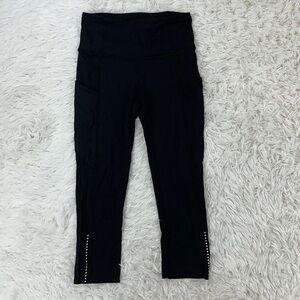 Lululemon Fast & Free Crop II *Nulux 19" Black
